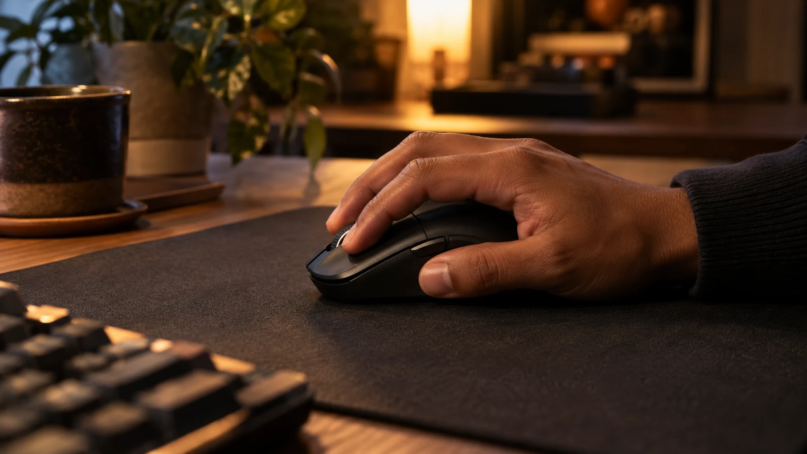 Illustration : Souris informatique sur un tapis de bureau